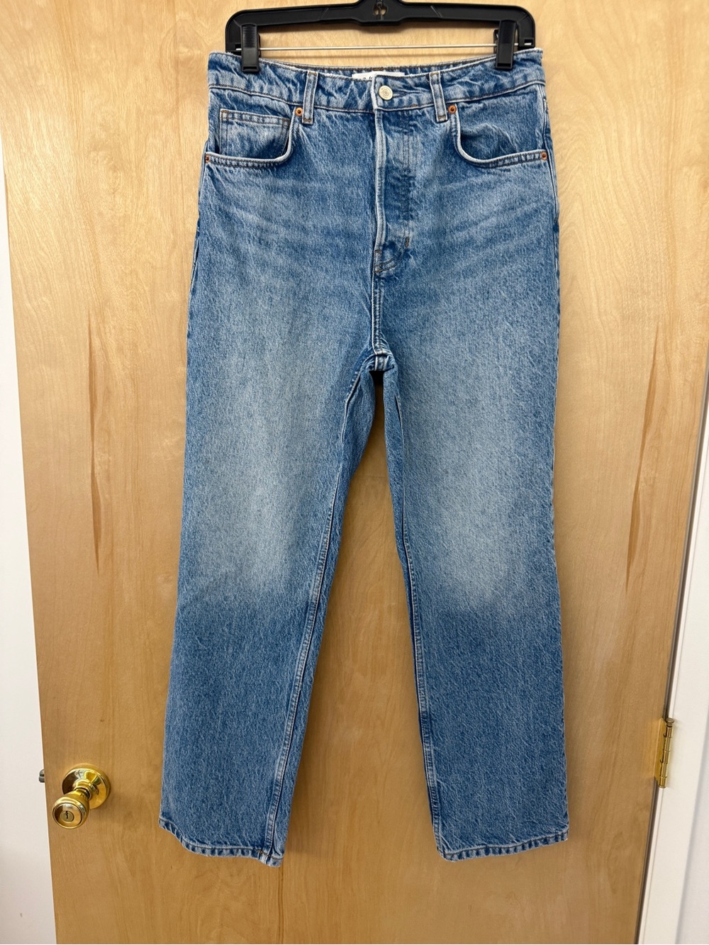 Reformation Cynthia High Rise Straight Jeans in Colorado: 29 - Picture 7 of 16